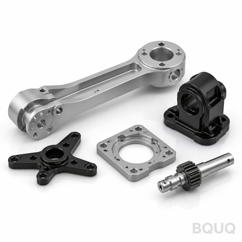 Parti per Bracci Robotici in Alluminio Lavorati a CNC di Precisione BQUQ | Prodotte in Cina