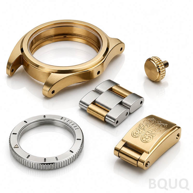 Componenti per Cassa di Orologio in Ottone Lavorat