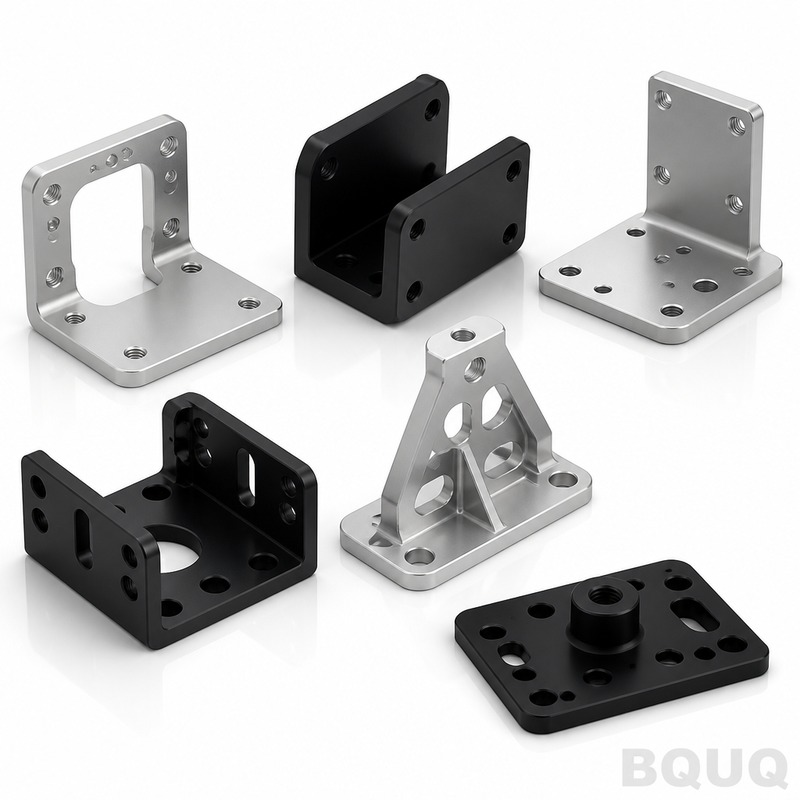 Staffe in Alluminio Fresate CNC su Misura dalla Fabbrica di Precisione BQUQ