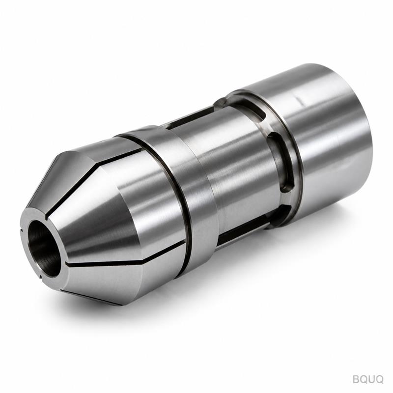BQUQ Mandrino a Pinza Elastica per Tornio Automatico Tipo 50 con Foro Tondo Lavorato a CNC