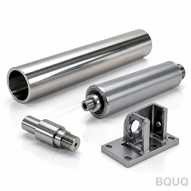 Parti per Rulli Trasportatori Lavorati a CNC BQUQ – Precisione di Eccentricità ≤0,02mm