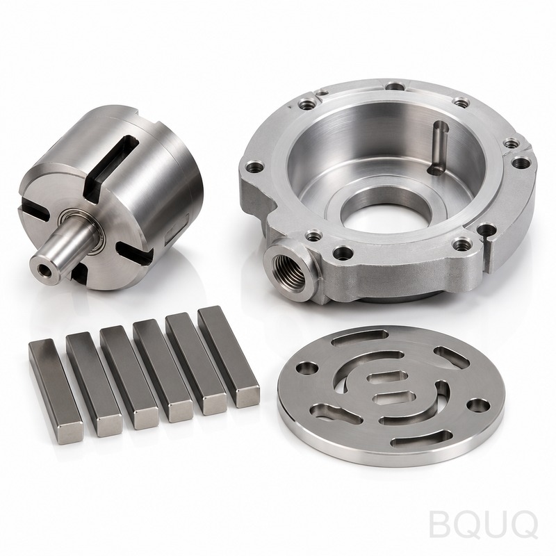 Parti per Pompe a Vuoto Lavorate a CNC | BQUQ Prod