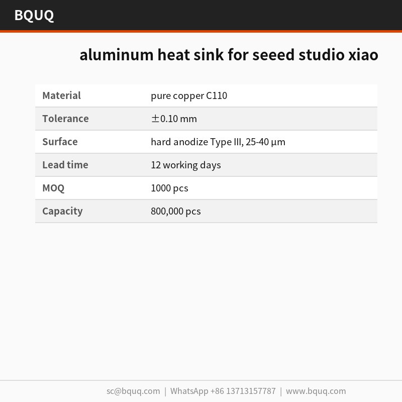 dissipatore di calore in alluminio per Seeed Studio XIAO