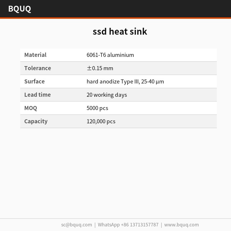 dissipatore di calore per SSD