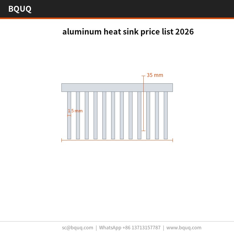 Listino prezzi dissipatori di calore in alluminio 2026