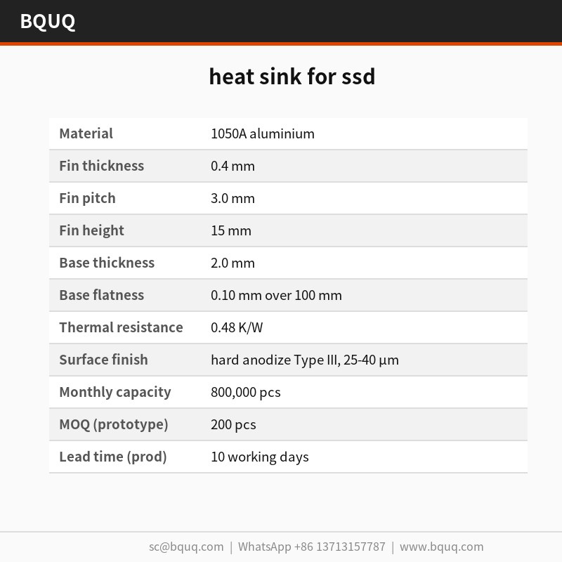 Dissipatore di calore per SSD
