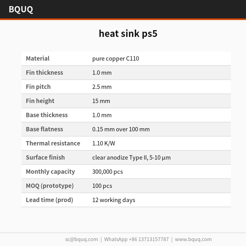 Dissipatore di calore PS5