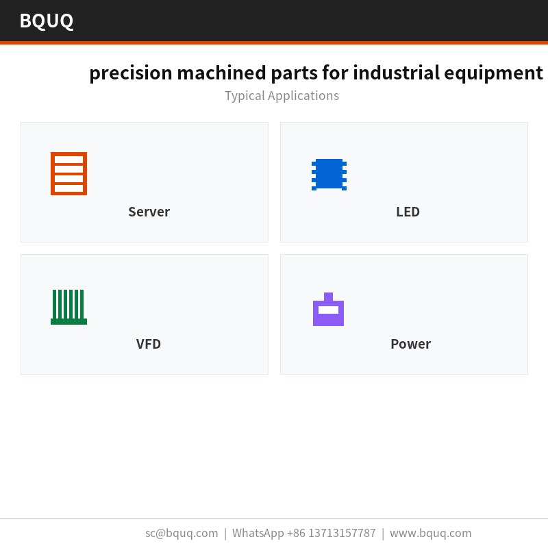 Parti lavorate di precisione per attrezzature industriali
