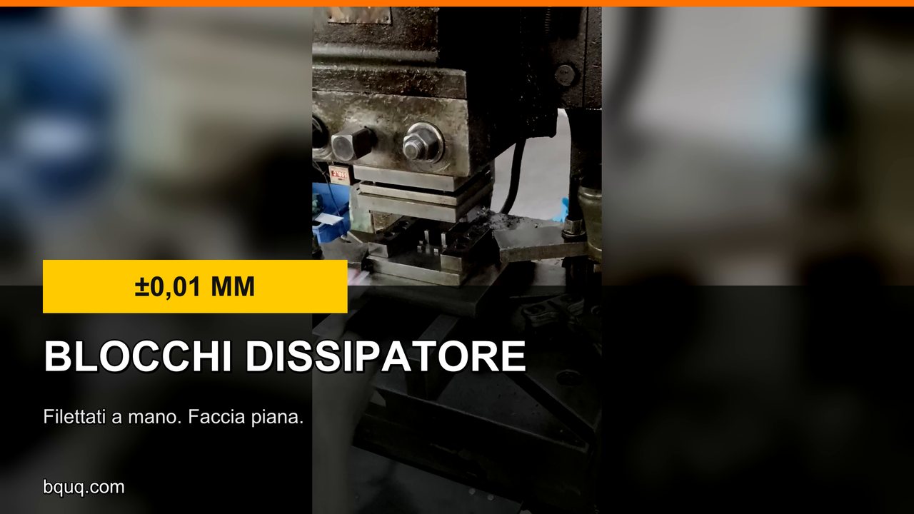 Blocchi dissipatori in alluminio | Lavorati e filettati a mano M3-M12