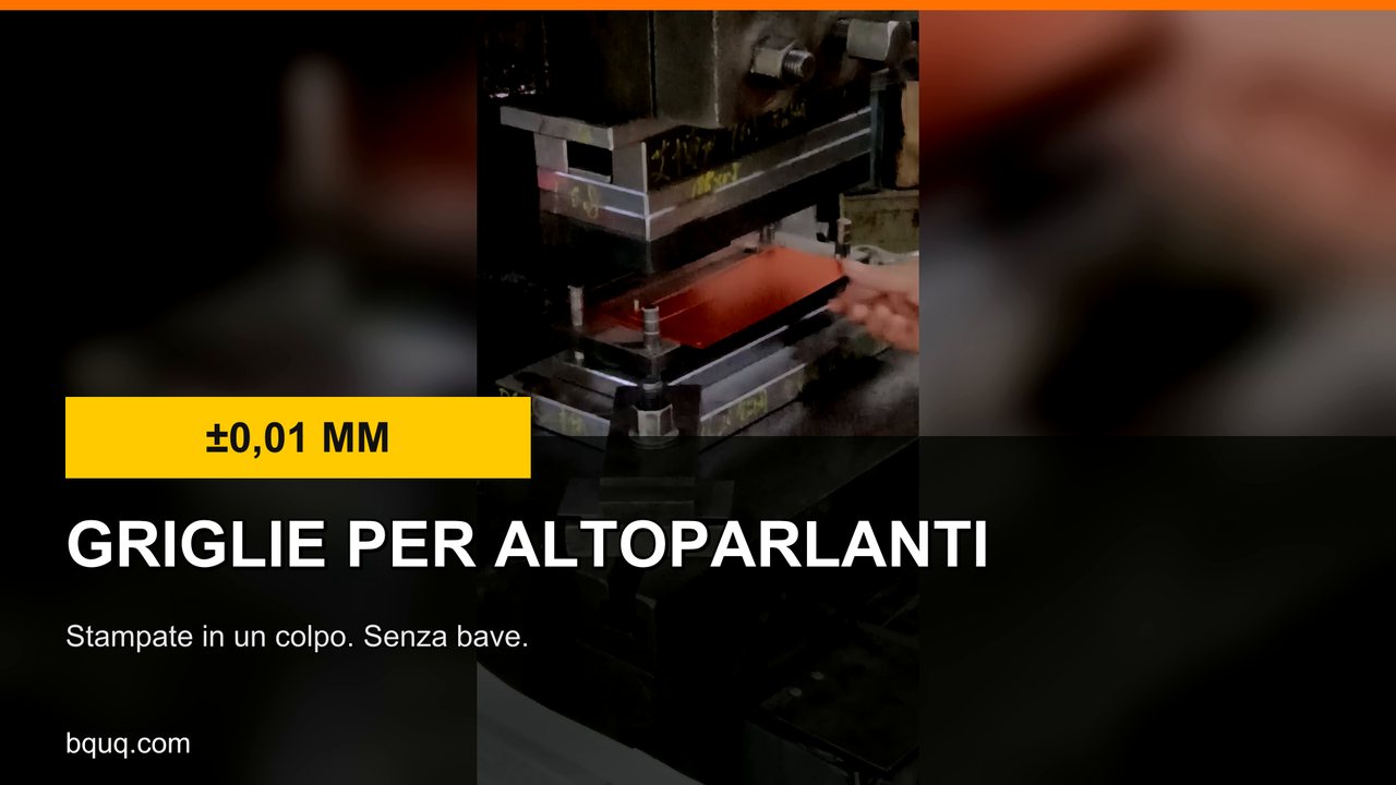 Griglie per altoparlanti stampate | Griglie metalliche senza bave